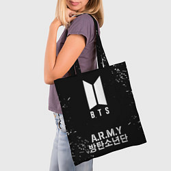 Сумка-шопер BTS ARMY, цвет: 3D-принт — фото 2