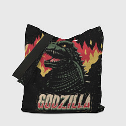Сумка-шопер Flame Godzilla, цвет: 3D-принт