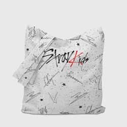 Сумка-шопер STRAY KIDS АВТОГРАФЫ, цвет: 3D-принт