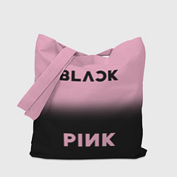 Сумка-шоппер Blackpink - розово-черный