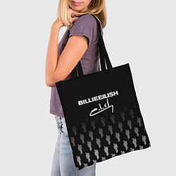 Сумка-шопер Billie Eilish: Black Autograph, цвет: 3D-принт — фото 2