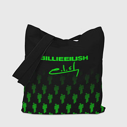 Сумка-шопер Billie Eilish: Green & Black Autograph, цвет: 3D-принт