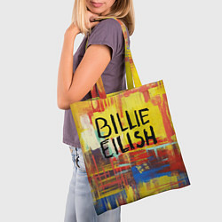 Сумка-шопер Billie Eilish: Art, цвет: 3D-принт — фото 2
