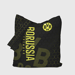 Сумка-шопер Боруссия Дортмунд honeycomb, цвет: 3D-принт