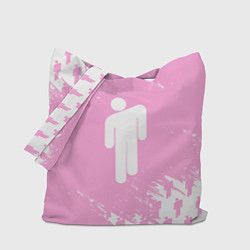 Сумка-шопер Billie Eilish: Pink Style, цвет: 3D-принт