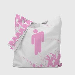 Сумка-шопер Billie Eilish: Pink Style, цвет: 3D-принт