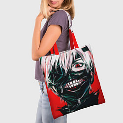 Сумка-шопер Токийский Гуль, цвет: 3D-принт — фото 2