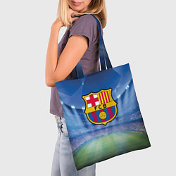 Сумка-шопер FC Barcelona, цвет: 3D-принт — фото 2