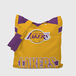 Сумка-шопер Los Angeles Lakers, цвет: 3D-принт