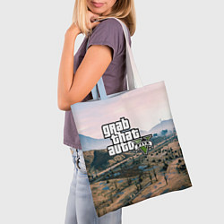 Сумка-шопер Grand Theft Auto 5, цвет: 3D-принт — фото 2
