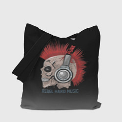 Сумка-шопер Rebel hard music, цвет: 3D-принт