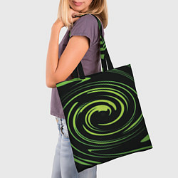 Сумка-шопер Twisted greens, цвет: 3D-принт — фото 2