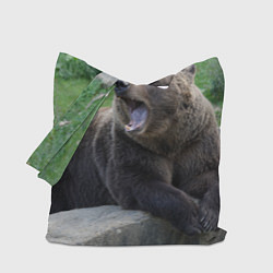 Сумка-шопер Медведь, цвет: 3D-принт