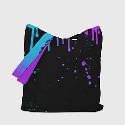 Сумка-шопер НЕОНОВЫЕ ПОДТЕКИ, цвет: 3D-принт