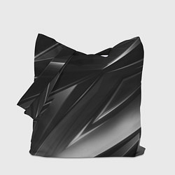 Сумка-шопер GEOMETRY STRIPES BLACK & WHITE, цвет: 3D-принт