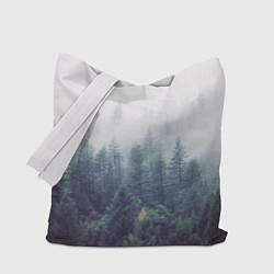 Сумка-шопер Сибирский лес, цвет: 3D-принт