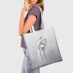 Сумка-шопер Cat-girl, цвет: 3D-принт — фото 2