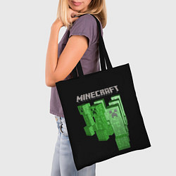 Сумка-шопер MINECRAFT CREEPER, цвет: 3D-принт — фото 2