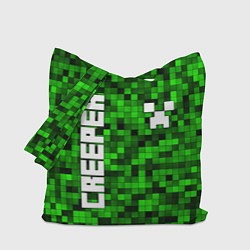 Сумка-шопер MINECRAFT CREEPER, цвет: 3D-принт