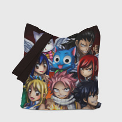 Сумка-шопер FAIRY TAIL ХВОСТ ФЕИ, цвет: 3D-принт