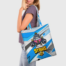 Сумка-шопер Tick Brawl Stars, цвет: 3D-принт — фото 2