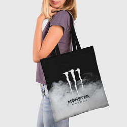 Сумка-шопер MONSTER ENERGY BLACK, цвет: 3D-принт — фото 2