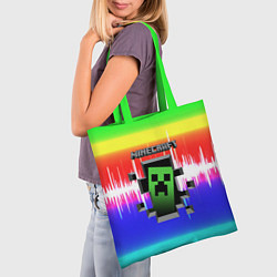 Сумка-шопер Minecraft S, цвет: 3D-принт — фото 2