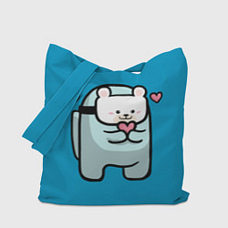 Сумка-шопер Nyan Cat Among Us, цвет: 3D-принт