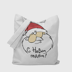 Сумка-шопер С Новым годом!, цвет: 3D-принт