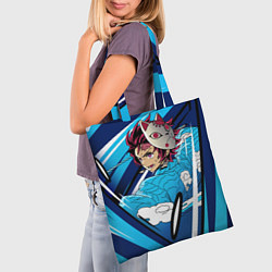 Сумка-шопер ДЫХАНИЕ ВОДЫ, цвет: 3D-принт — фото 2