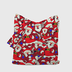 Сумка-шопер Дед Санта, цвет: 3D-принт