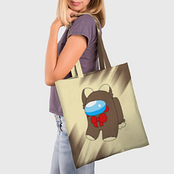 Сумка-шопер AMONG US - Мишка, цвет: 3D-принт — фото 2