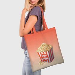 Сумка-шопер Попкорн рисунок, цвет: 3D-принт — фото 2