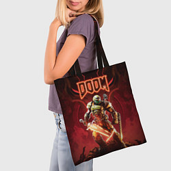 Сумка-шопер Doom Думгай, цвет: 3D-принт — фото 2