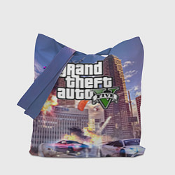 Сумка-шопер ЭКШЕН Grand Theft Auto V, цвет: 3D-принт