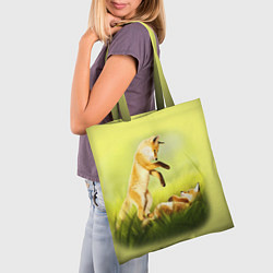 Сумка-шопер Лисята, цвет: 3D-принт — фото 2