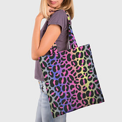 Сумка-шопер Neon Leopard Pattern, цвет: 3D-принт — фото 2