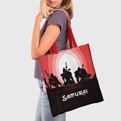 Сумка-шопер CYBERPUNK SAMURAI 2077, цвет: 3D-принт — фото 2