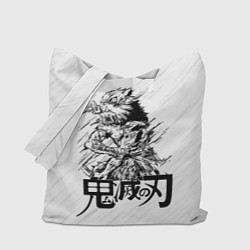 Сумка-шопер Иноске Хашибира Kimetsu no Yaiba, цвет: 3D-принт