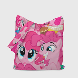 Сумка-шопер Pinkie Pie pattern, цвет: 3D-принт