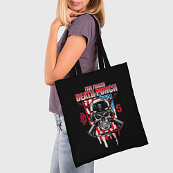 Сумка-шопер 5FDP Five Finger Death Punch, цвет: 3D-принт — фото 2