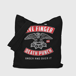 Сумка-шопер Five Finger Death Punch 5FDP, цвет: 3D-принт