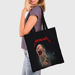 Сумка-шопер James Alan Hetfield METALLICA Z, цвет: 3D-принт — фото 2