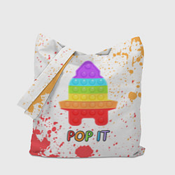 Сумка-шопер Pop It - Rocket - Paint, цвет: 3D-принт