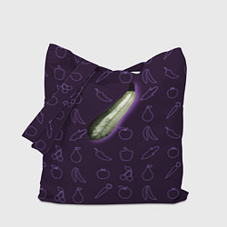 Сумка-шопер Сбор урожая Кабачок, цвет: 3D-принт