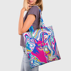 Сумка-шопер Floppa Art, цвет: 3D-принт — фото 2