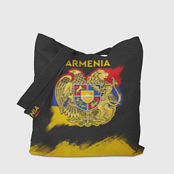Сумка-шопер Yellow and Black Armenia, цвет: 3D-принт