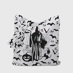 Сумка-шопер Хэллоуин, Grim Reaper, цвет: 3D-принт
