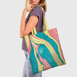 Сумка-шопер Красочный развод, цвет: 3D-принт — фото 2