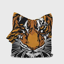 Сумка-шопер Взгляд хозяина джунглей, цвет: 3D-принт